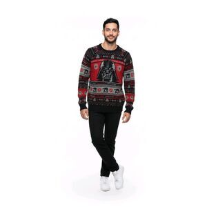 Star Wars Darth Vader Winter Sweater Men Big & Tall 3X Red Black Winter